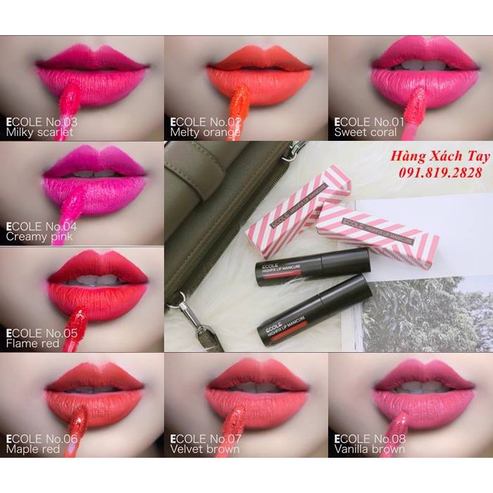 Son kem ECOLE Highfix Lip Manicure