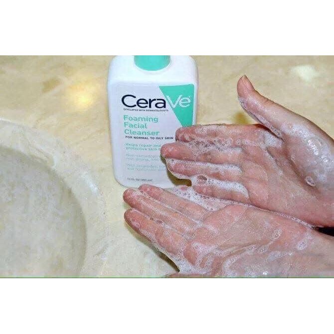 Sữa Rửa Mặt CeraVe Foaming Facial Cleanser - 473ml | BigBuy360 - bigbuy360.vn