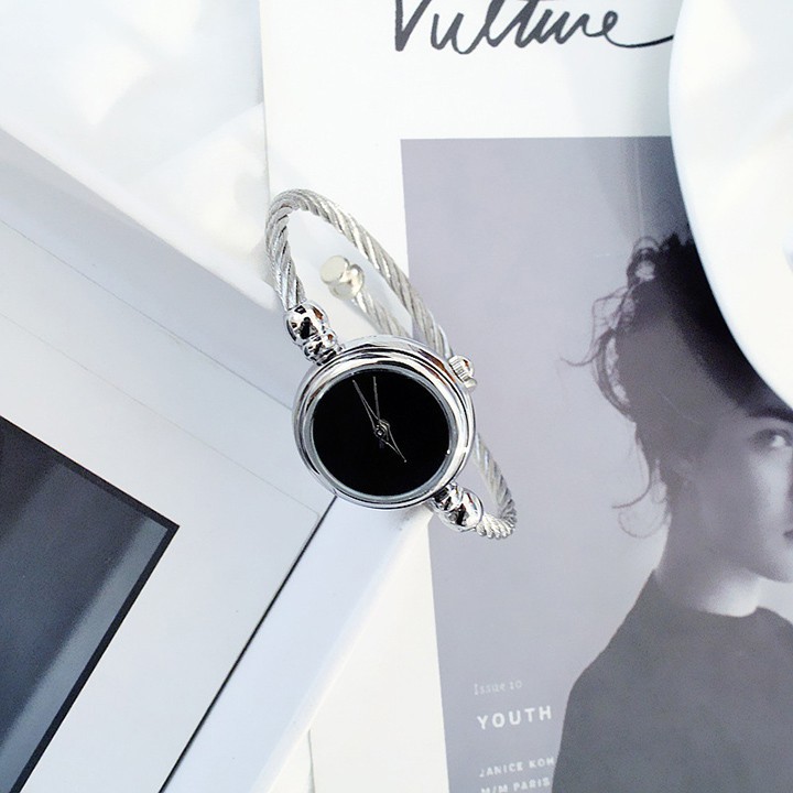 Đồng hồ nữ CANDYCAT1 dây thép vòng tay cá tính version 2 Bán lẻ giá sỉ