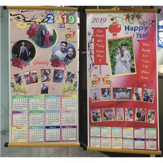 [HCM] Combo 2 Lịch Lụa, Tranh Lụa Treo Tường - in hình theo yêu cầu