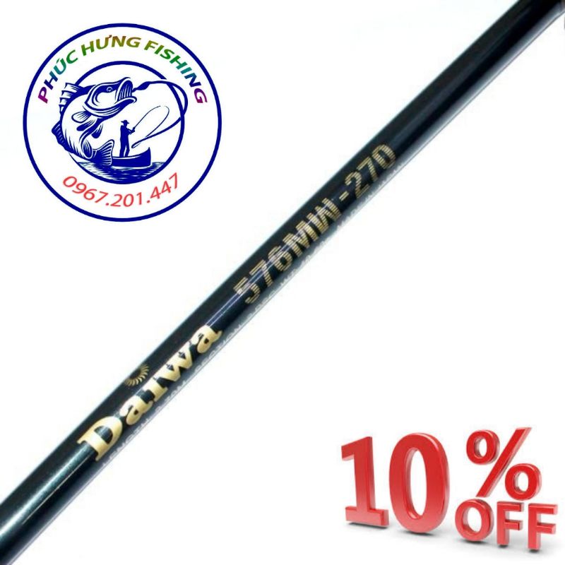 CẦN CÂU 2 KHÚC DAIWA 576 1m8 đến 3m