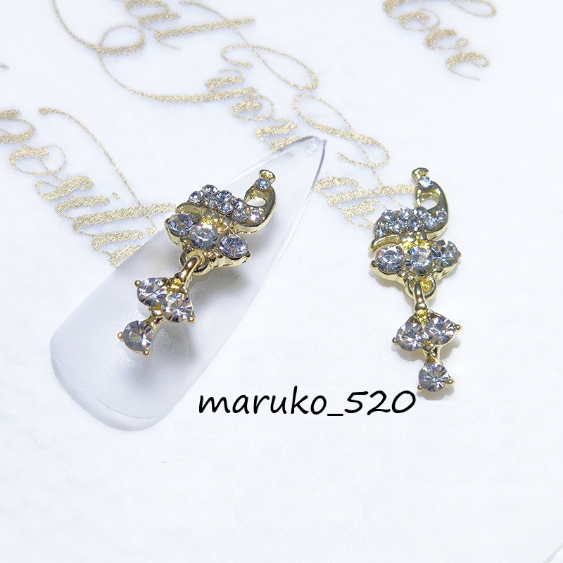 Charm nơ mã mới trang trí nail nhé