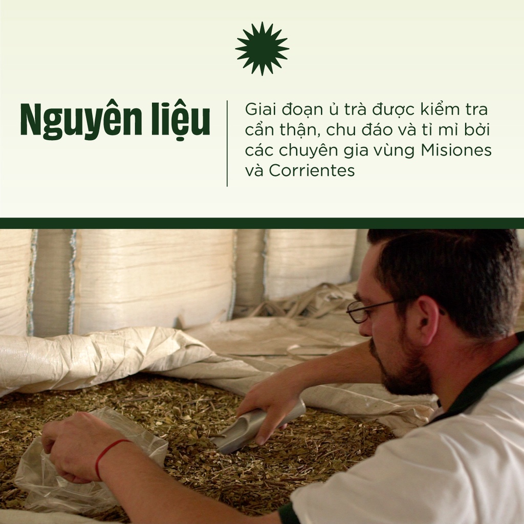 [COMBO] Trà Yerba Maté Loose Leaf 180g vị Truyền thống + Bình Thủy Tinh tiện lợi