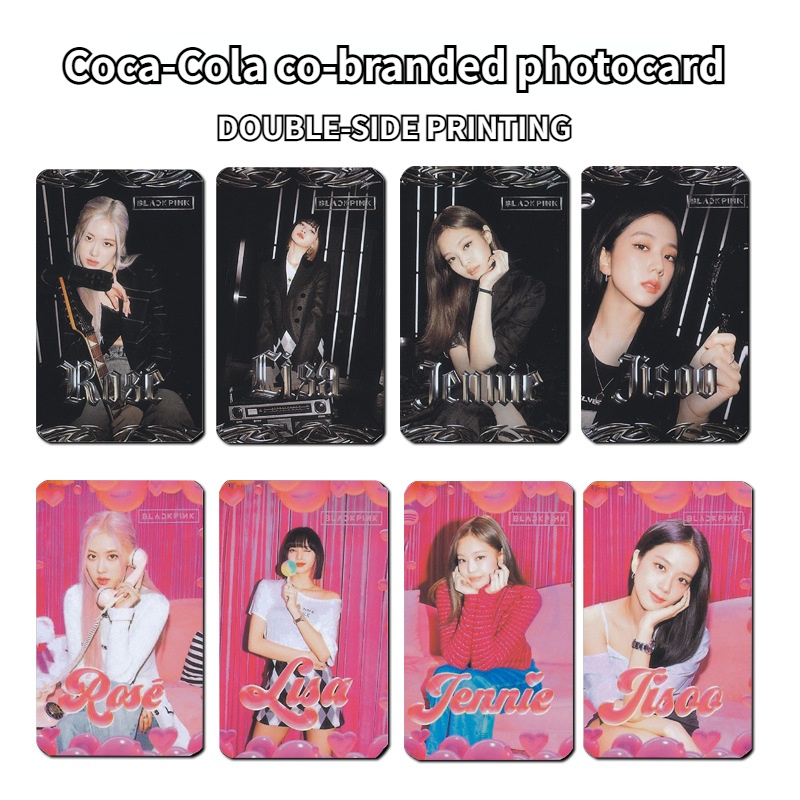 Thẻ Ảnh Hai Mặt In Hình Nhóm Nhạc Blackpink Cola