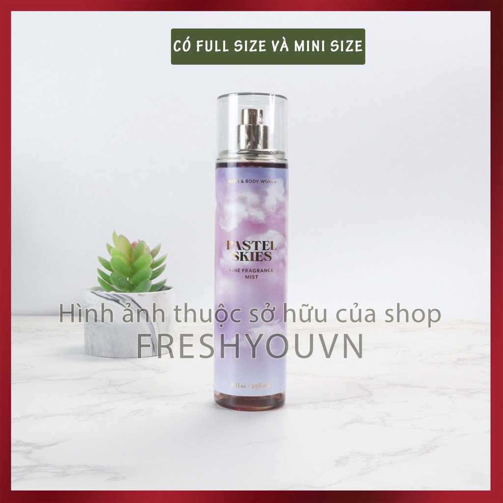 Pastel Skies - Xịt thơm toàn thân body mist khác Bath & Body Works - Ngọt - Sweet Escape