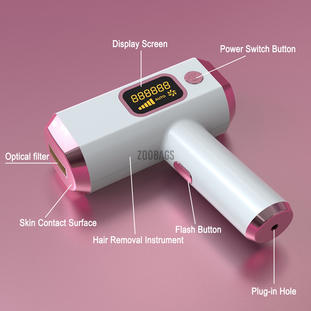 (Hàng Mới Về) Máy Tẩy Lông Cơ Thể Laser Ipl Vĩnh Viễn Không Đau 999 999