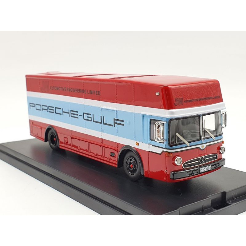 Xe Mô Hình Mercedes-Benz Truck Porsche-Gulf 1:64 HPI64 ( Đỏ Xanh )