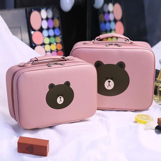 Bộ 2 Cốp Đựng Mỹ Phẩm Gấu Brow