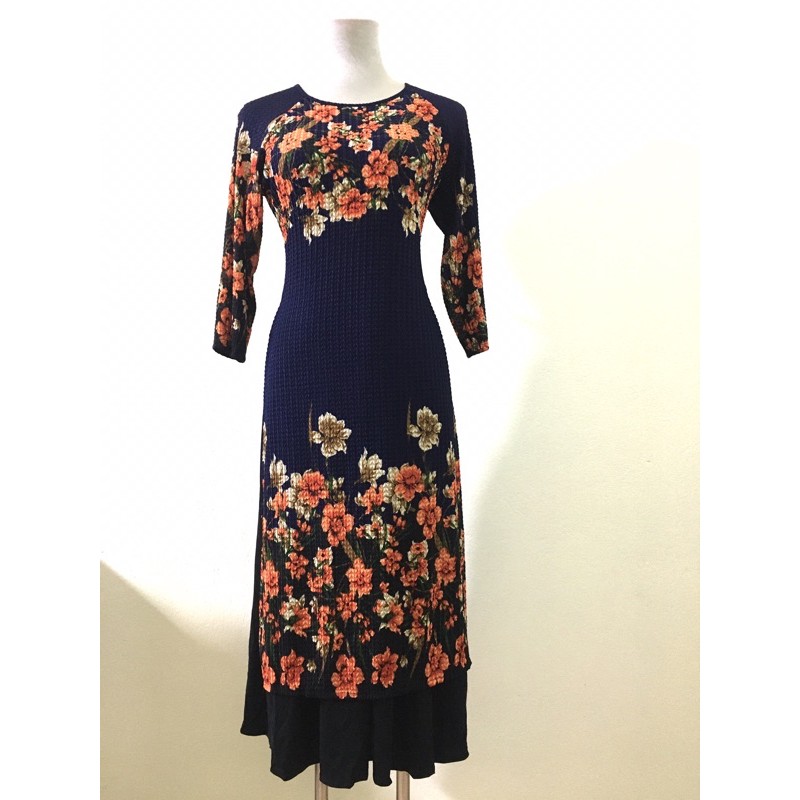 Đầm váy cách tân dáng xoè trung niên