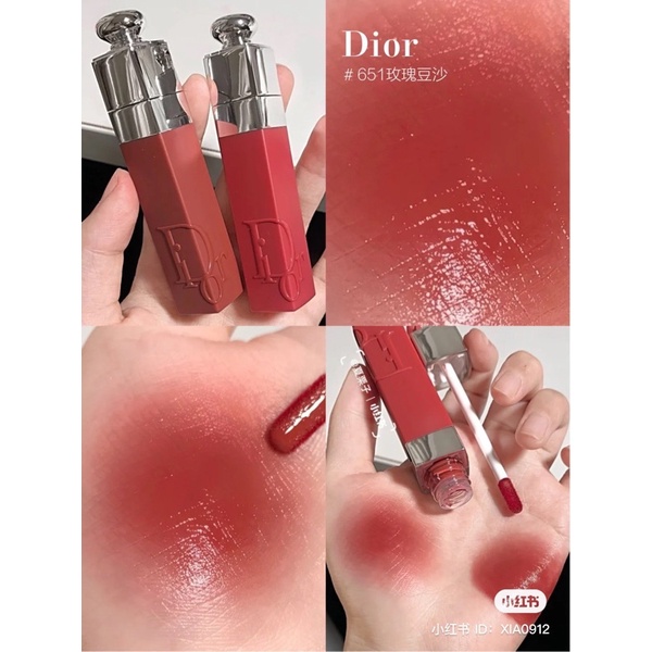 Son Dior Addict Lip Tatoo 421 541 651 Natural Tea bản mới 2022