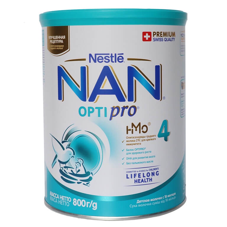 Sữa bột Nestle Nan Nga Optipro HMO số 1, 2, 3, 4 hộp 800g