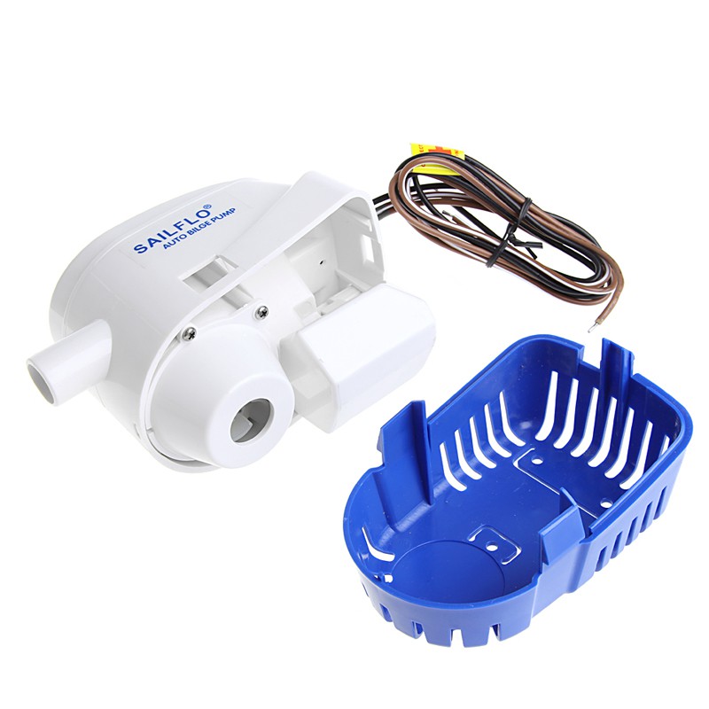 Máy bơm nước chìm 1100GPH 12V tự động có công tắc cho tàu thuyền