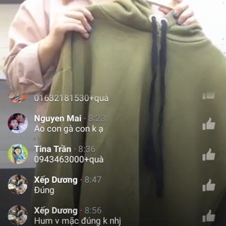 Hoodie xanh rêu