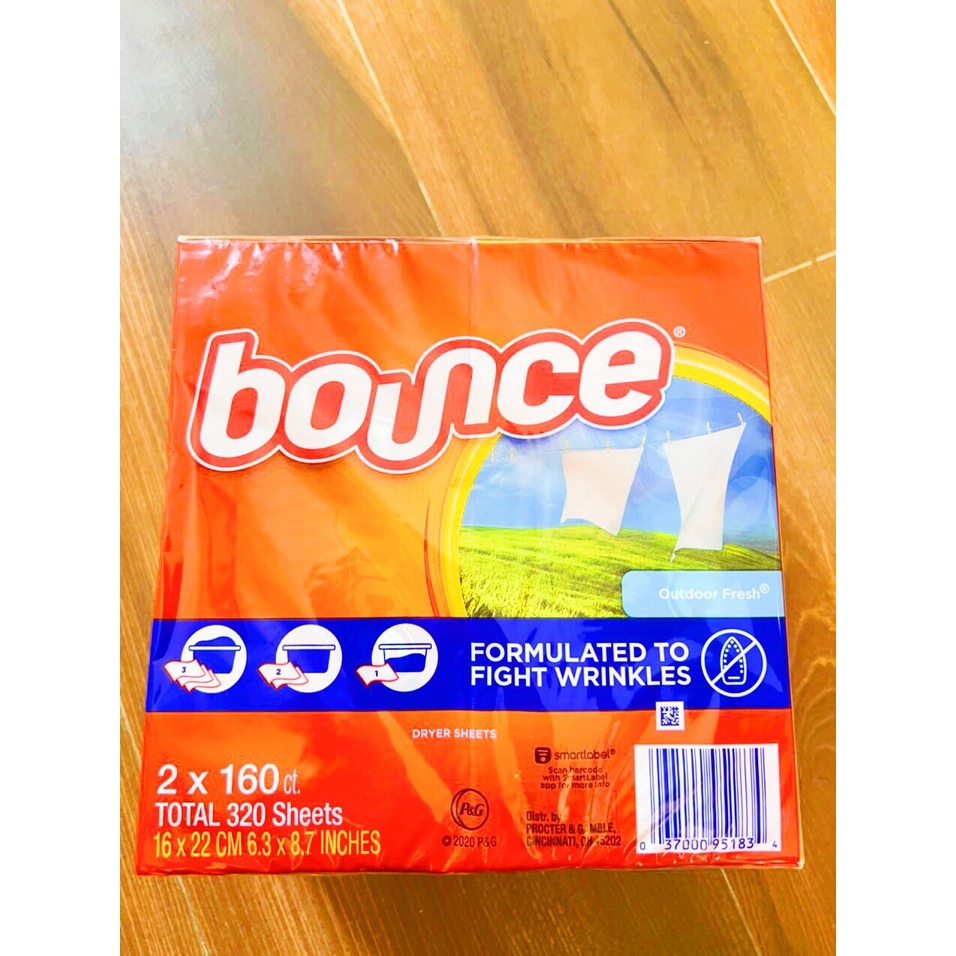 Giấy Thơm Quần Áo Bounce Mỹ 160-320 Tờ  - Làm Thơm Quần Áo