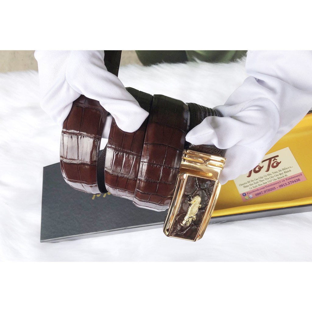 Dây lưng liền bụng da cá sấu - Bán lẻ với giá Sỉ