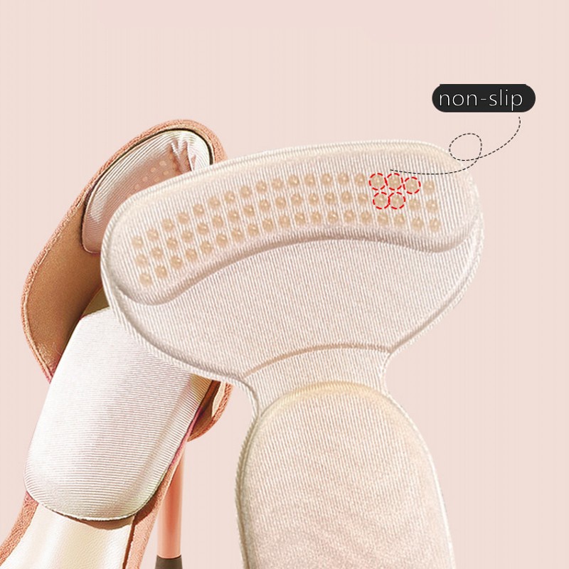 1 Cặp Miếng Dán Gót Chân 2 Trong 1 Có Thể Điều Chỉnh Kích Thước Chống Mòn Bảo Vệ Gót Chân Cho Nữ