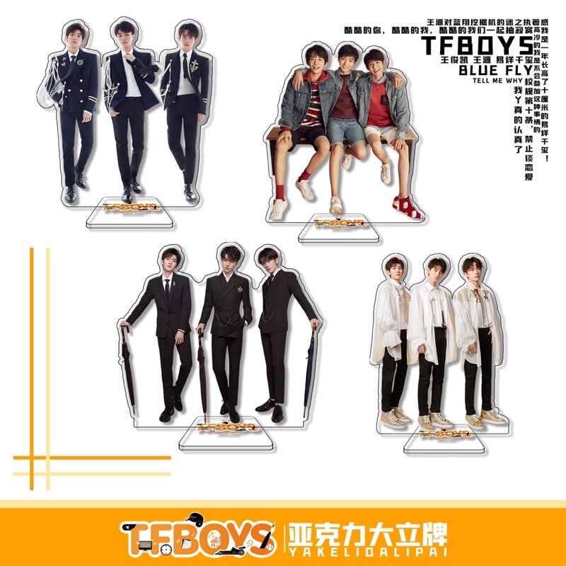 Standee nhựa 15cm để bàn TFBOYS