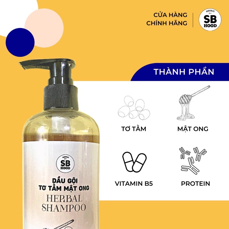 DẦU GỘI TƠ TẰM MẬT ONG MỀM MƯỢT TÓC, PHÙ HỢP CHO TÓC HƯ TỔN & TÓC NHUỘM