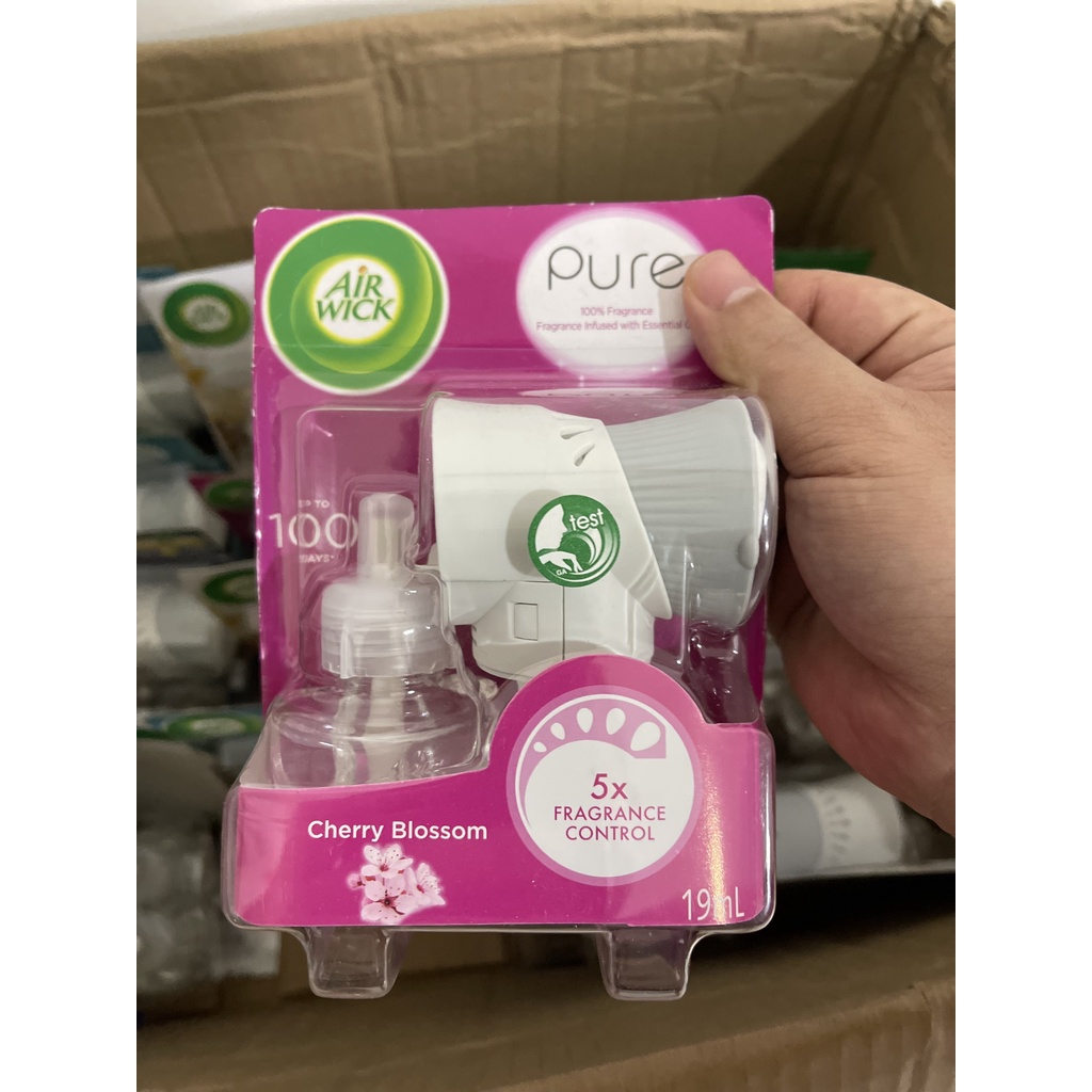 Bộ khuếch tán tinh dầu cắm điện thơm phòng Airwick thiên nhiên lọ 19ml