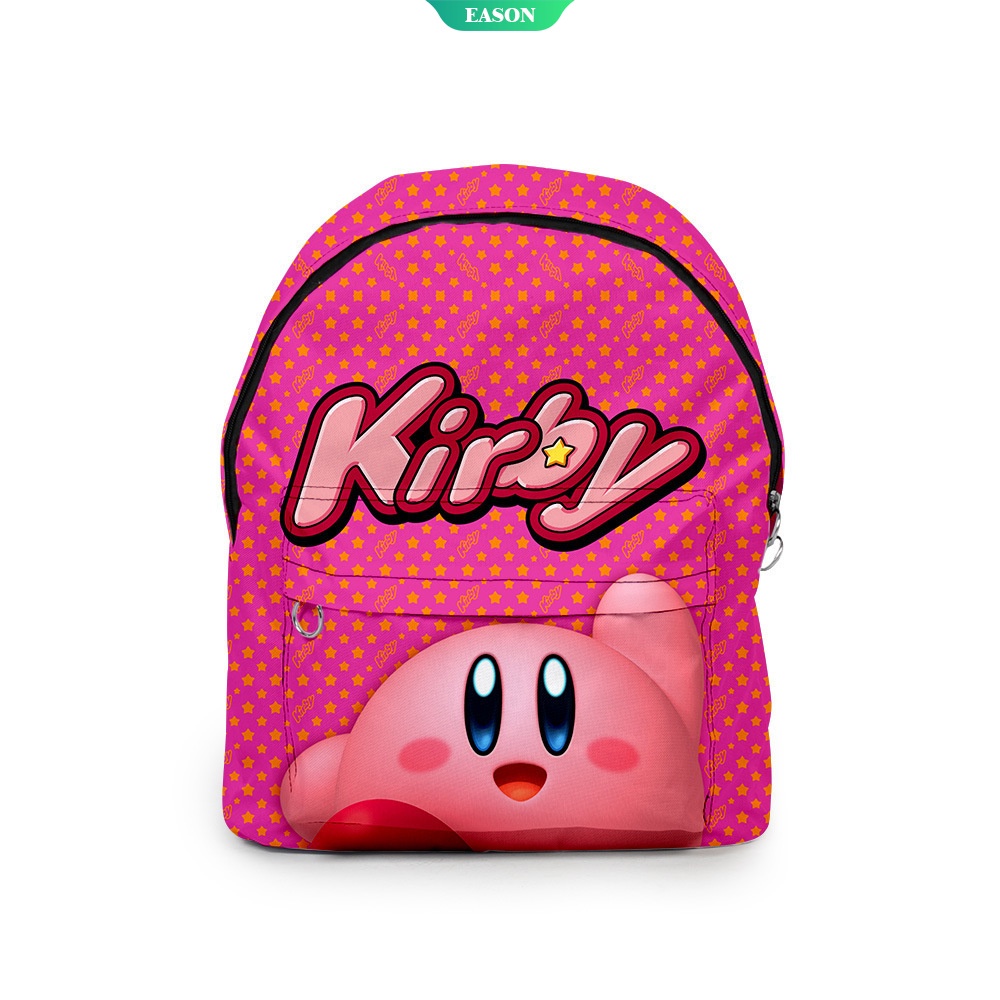 Sanrio Ba Lô Đi Học Vải Oxford In Hình Kirby 3D Màu Sắc Đáng Yêu