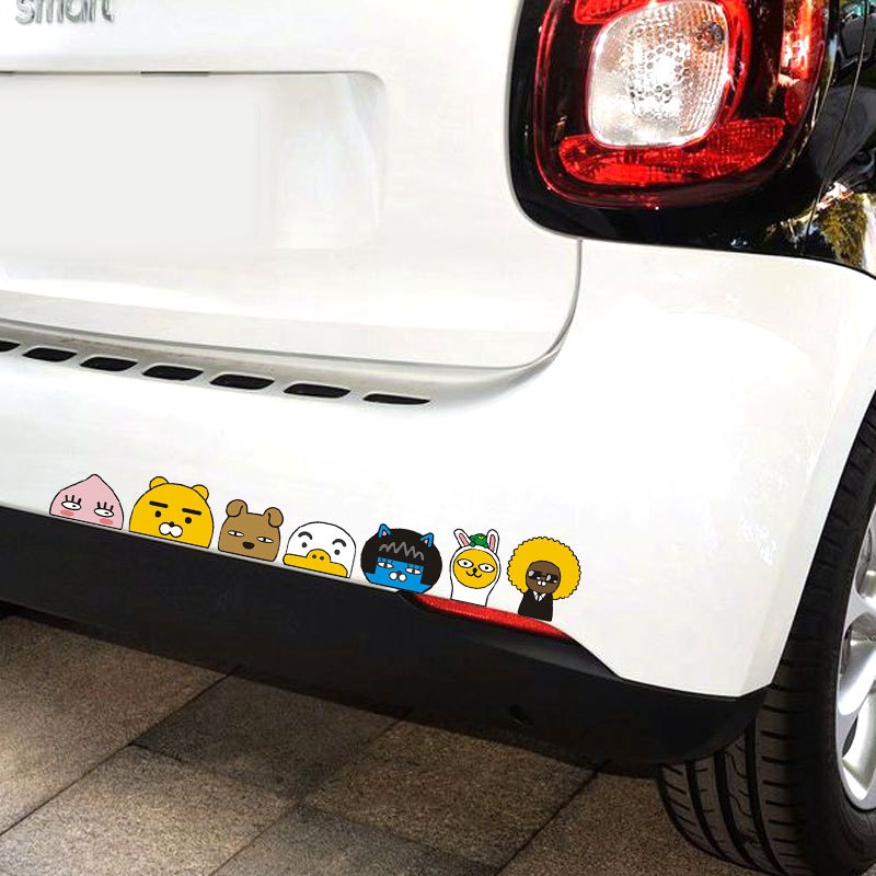 Sticker dán trang trí xe hơi hoạt hình chi-bi đáng yêu