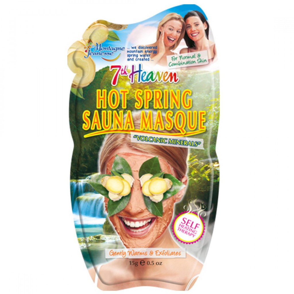 Mặt nạ tắm hơi tự nóng Montagne Jeunesse 7th Heaven Sauna Masque Hot Spring 15g