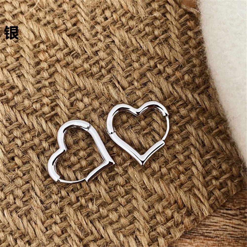 Bông Tai Hình Trái Tim Thời Trang Đơn Giản Dành Cho Nữ