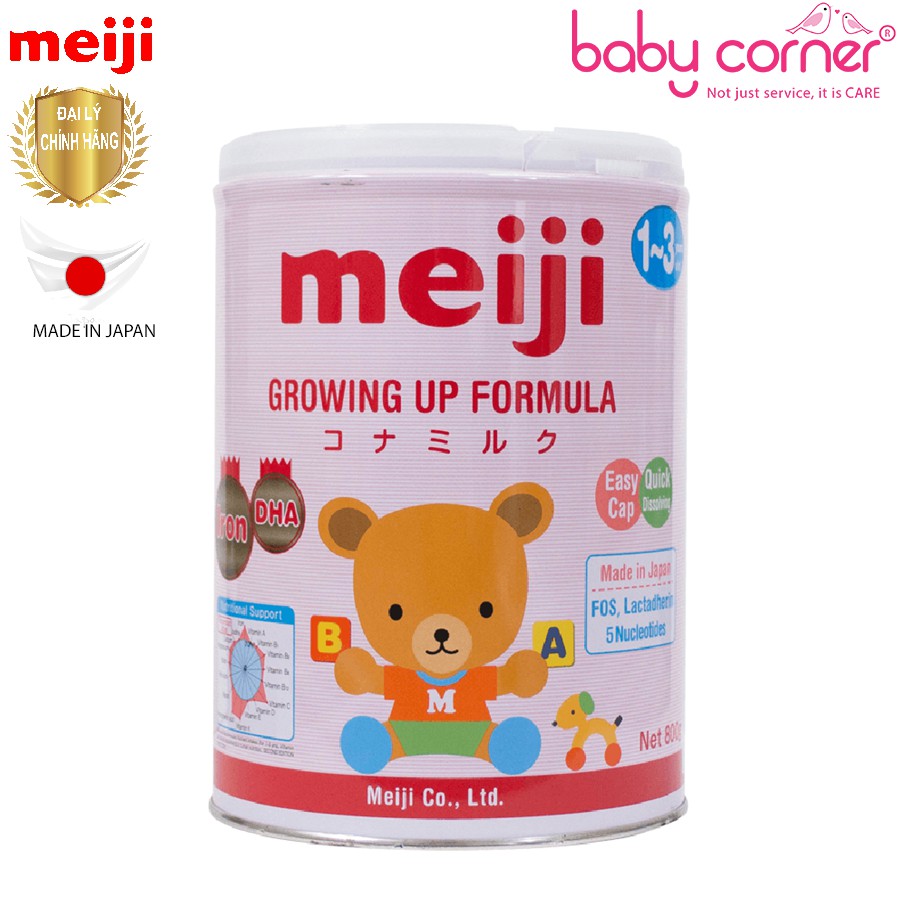 [HSD 23/4/2022] Combo 3 Hộp Sữa Bột Meiji Growing Up Forrmula Số 1 Cho Bé 800g