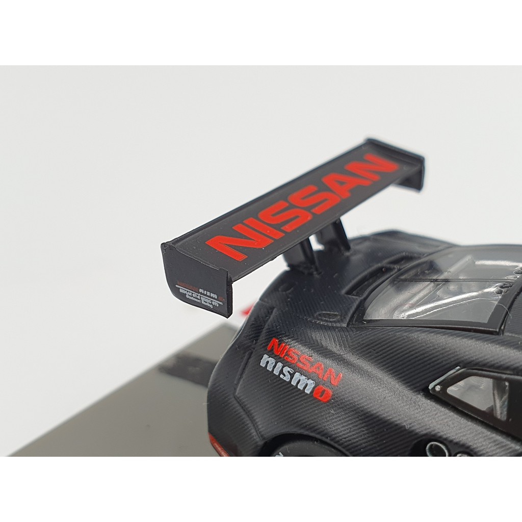 Xe Mô Hình Nissan GT-R Nismo GT3 Tỉ lệ 1:64 Hãng sản xuất Tarmac Works ( Đen Nhám )