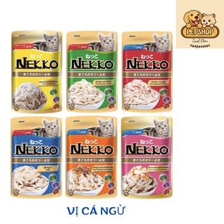 Pate gói nekko cho mèo lớn, thức ăn ướt cho mèo nekko jelly