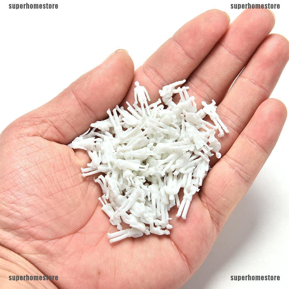 Set 100 Mô Hình Người Không Sơn Màu Trắng Tỉ Lệ 1: 100