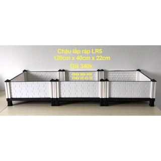 [LÀM VƯỜN] CHẬU LẮP GHÉP TRỒNG RAU THÔNG MINH - LR5