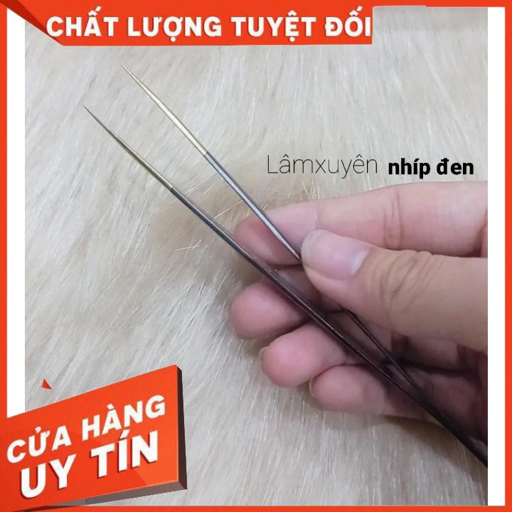 NHÍP LỖ _ NHÍP ĐEN gắp mi tách mi ( nhổ lông yến...) inox cao cấp  thiết kế nhỏ gọn,độc đáo an toàn tiện lợi