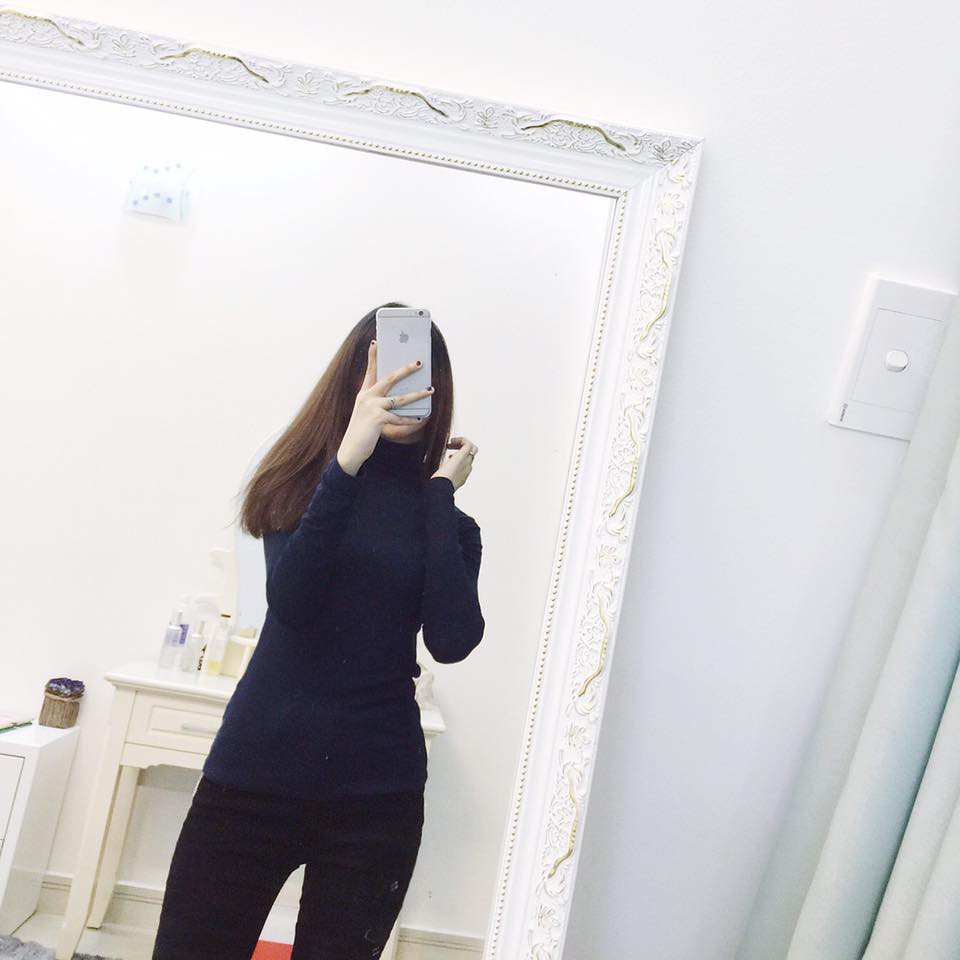ÁO THUN GÂN CỔ LỌ xuất xịn F21