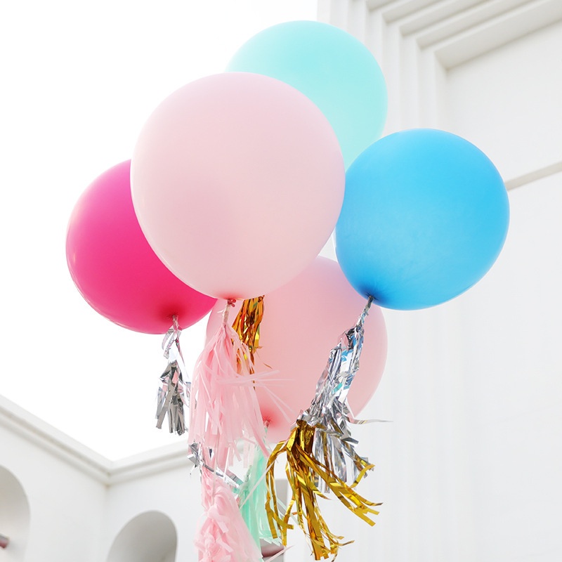 Bong Bóng Cao Su Dày 36 inch Nhiều Màu Dùng Trang Trí Tiệc Cưới/Sinh Nhật