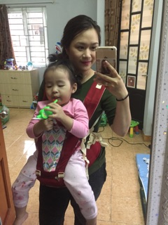 Địu ngồi cho bé igumi