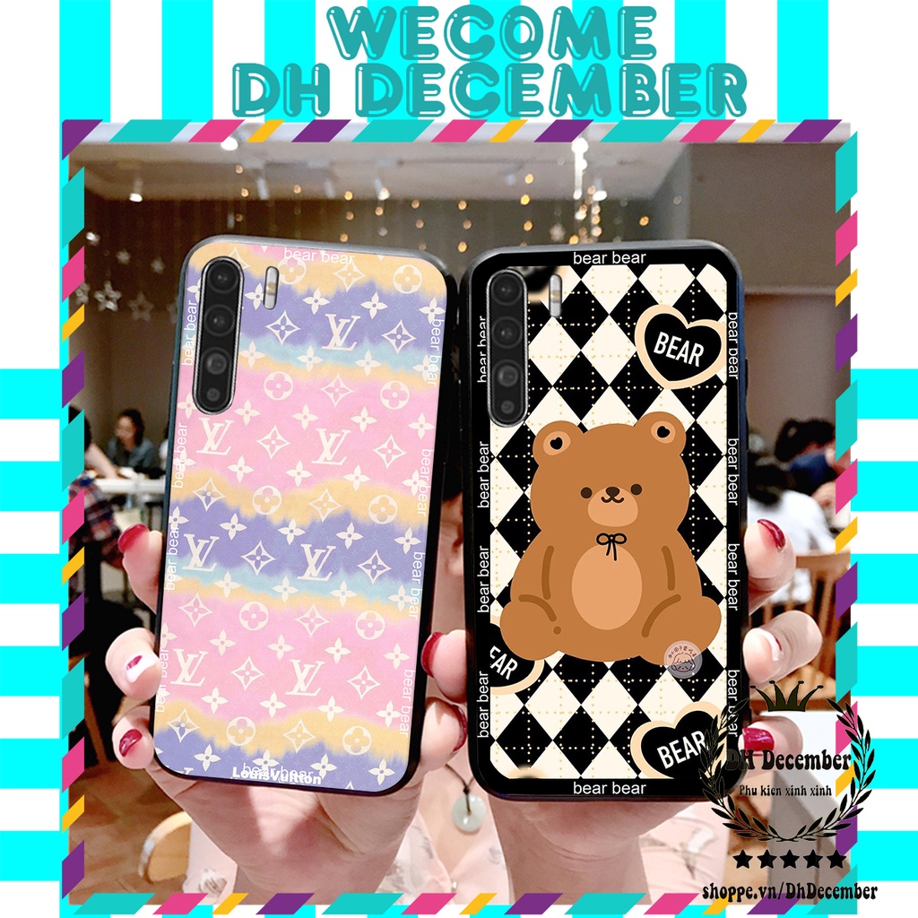 Ốp lưng Oppo A91 / RENO 3 / RENO 3 PRO in hình 3D GẤU HỒNG-GẤU BE3R -XINH XẺO CỰC ĐẸP