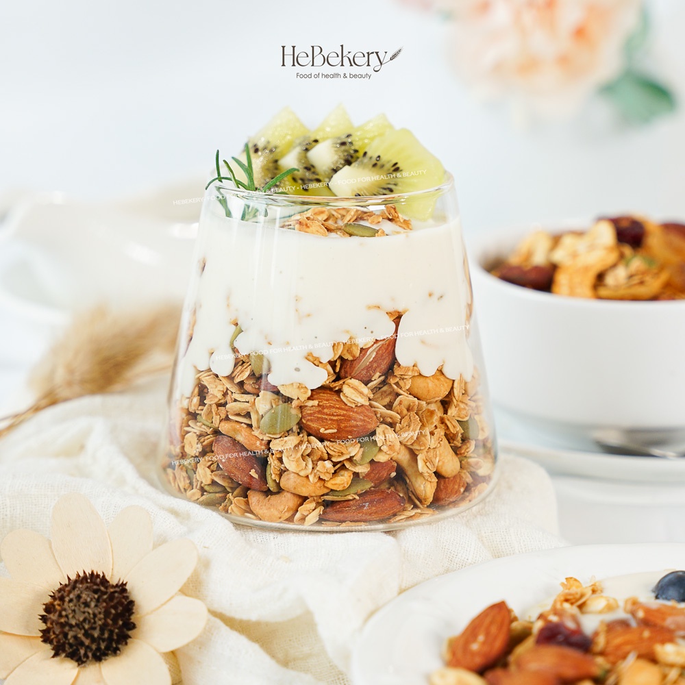 500g Granola Truly Healthy HEBEKERY by HEBE - Ngũ Cốc Dinh Dưỡng Lành Mạnh Tự Nhiên - Vị Truyền Thống