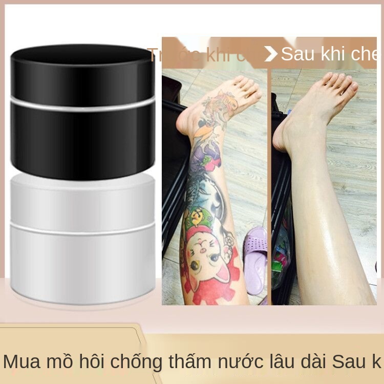 Kem che khuyết điểm hình xăm không thấm nước che sẹo phẫu thuật, nốt ruồi, vết bớt, dày da, đốm trắng, kem sáp, mạnh mẽ