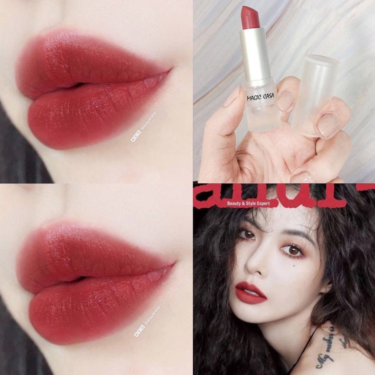 Son môi lì nhung mịn MAGIC CASA vỏ trong bền màu chống thấm nước đủ màu hottrend Yasan | BigBuy360 - bigbuy360.vn