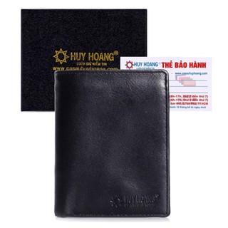 Ví nam da bò kiểu đứng màu đen PH2108