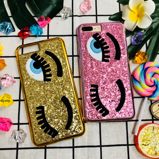 Ốp lưng hình mắt nhũ Hàn Quốc ip6 plus / 7plus / 8plus