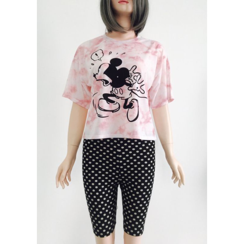 [Mã WASKT410K giảm 10K đơn 50K] áo crop top micky Loan màu