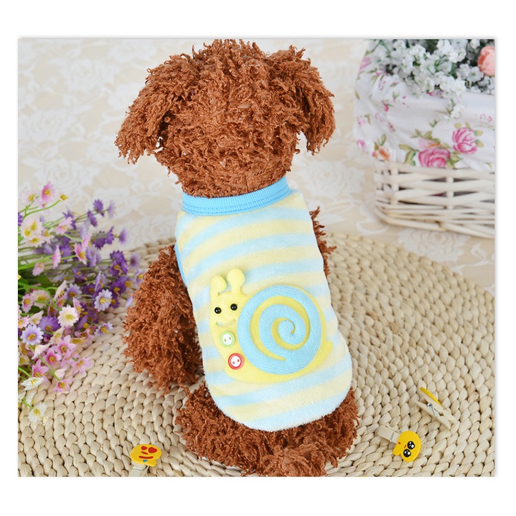 Áo Không Tay Vải Cotton Flannel Giữ Ấm Cho Thú Cưng