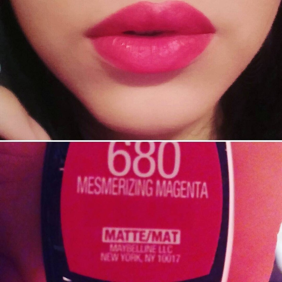 SON THỎI MỊN LÌ MABELLINE 680 MESMERIZING MAGENTA CREAMY MATTE LIPSTICK CHÍNH HÃNG - 5362