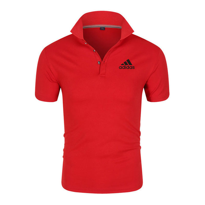 ADIDAS Áo Thun Nam Ngắn Tay Có Cổ Phong Cách Doanh Nhân