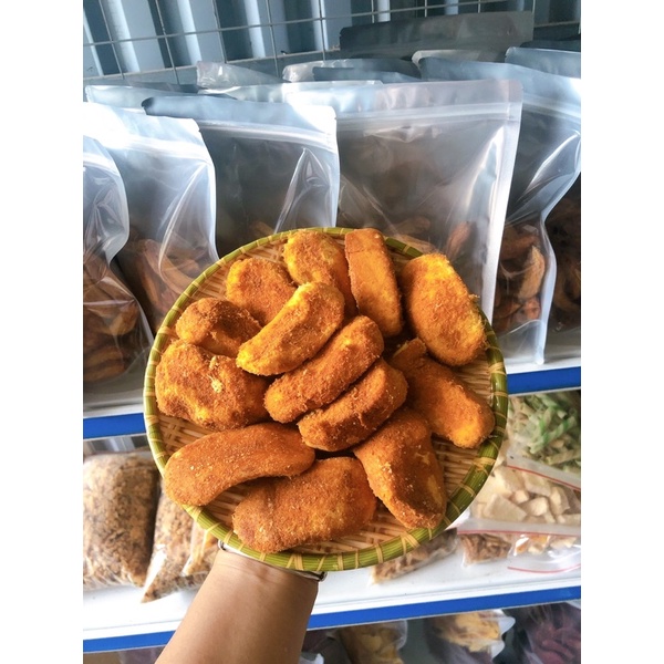 [Mã 1511FMCGSALE giảm 8% đơn 500K] 500 bánh bông lan ăn sáng sợi thịt gà/ phô mai