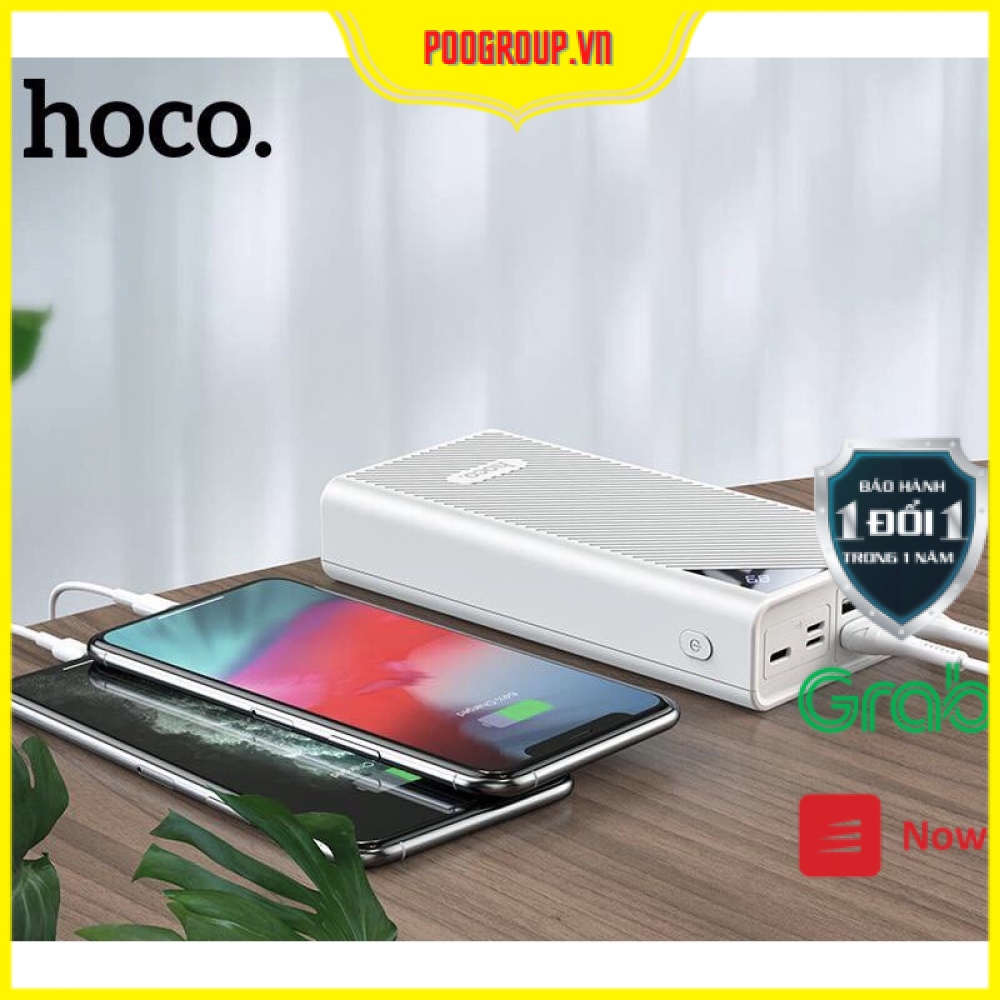 Pin sạc dự phòng chính hãng hoco DB04 30000mah cho iphone ipad samsung oppo xiaomi có Led Hiển Thị Phần Trăm Pin BH 12T