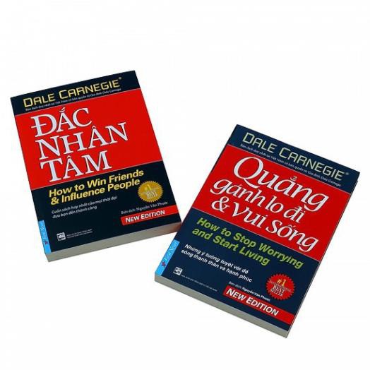 Sách - Combo 2 Cuốn Đắc Nhân Tâm + Quẳng Gánh Lo Đi &amp; Vui Sống - First News 2021