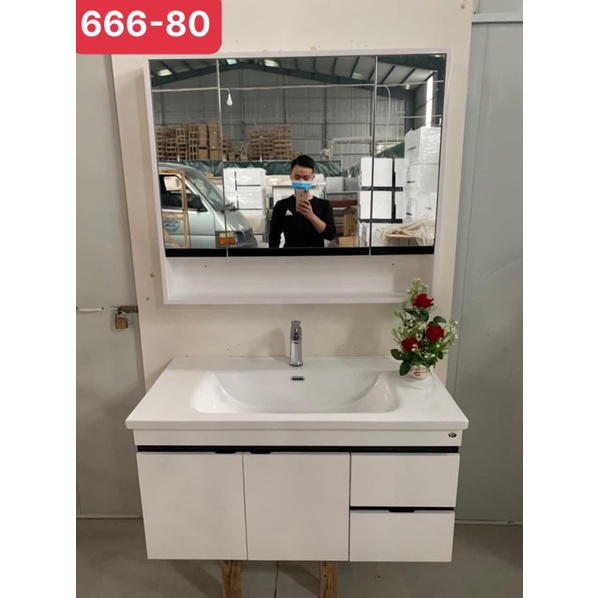 Tủ chậu lavabo Mã 666 tại xưởng sản xuất cỡ 80*48*48